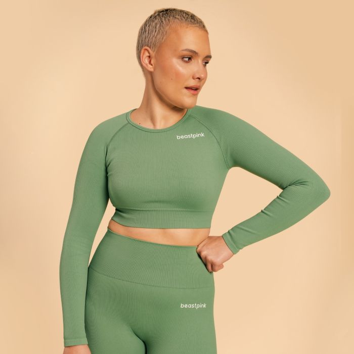 Women‘s Hyper CropTop Olivine - BeastPink