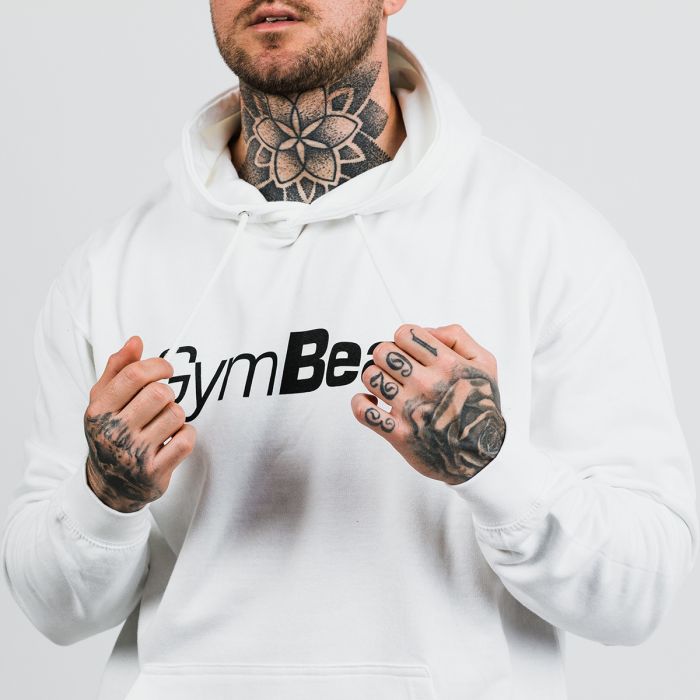 Dukserica PRO Hoodie White - GymBeam