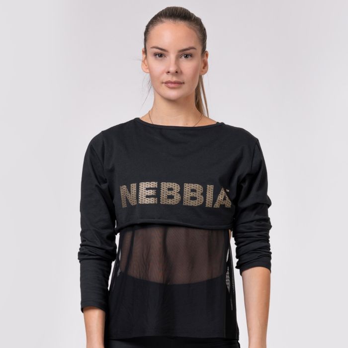 Sportski top Intense Mesh Black - NEBBIA