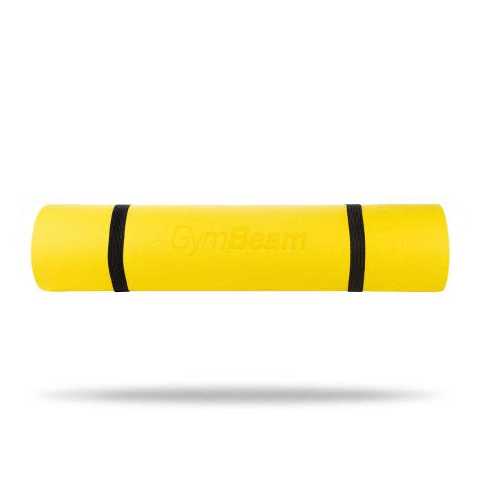 Podloga za vjezbanje Dual Yoga Mat Yellow/Grey – GymBeam