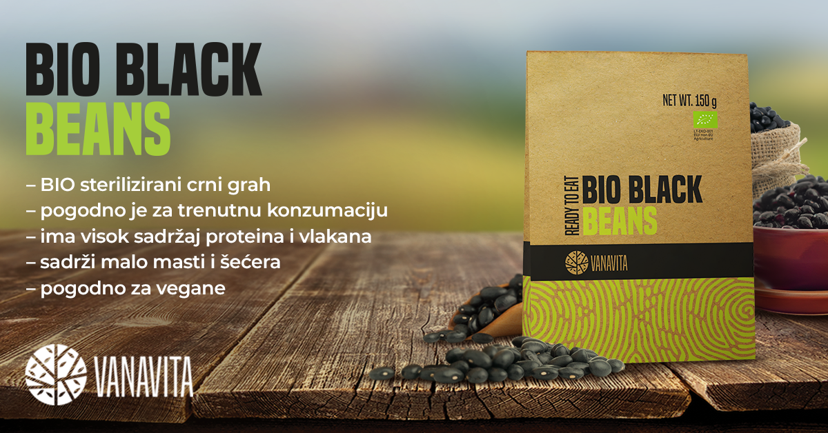 BIO crni grah - Ready to Eat - VanaVita