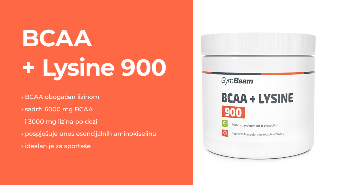 BCAA + Lizin 900 - GymBeam